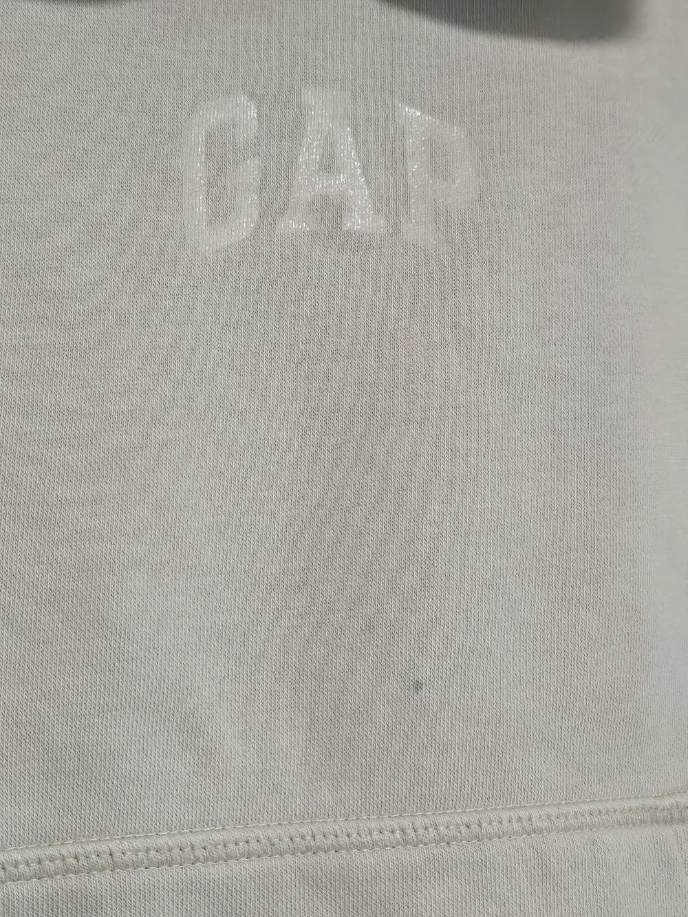 GAP Kids Hooded Pullover Sweatshirt Beige with Minor Flaw.